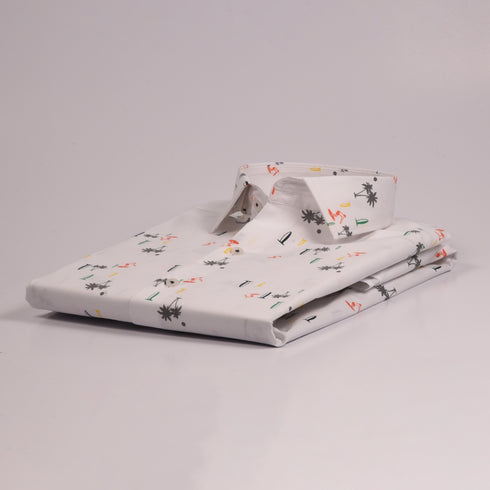 MK White T Floral Shirt